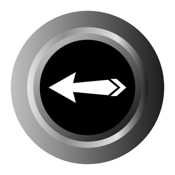 Arrow on white background vector