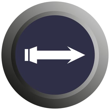 Arrow on white background vector