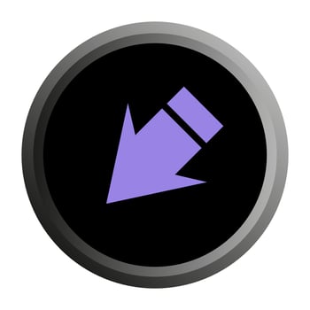 Arrow on white background vector