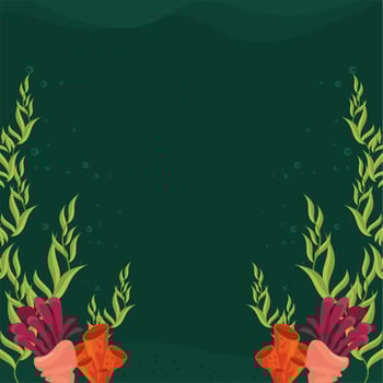 undersea scene sealife vector