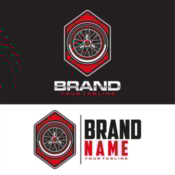rim classic car logo vector