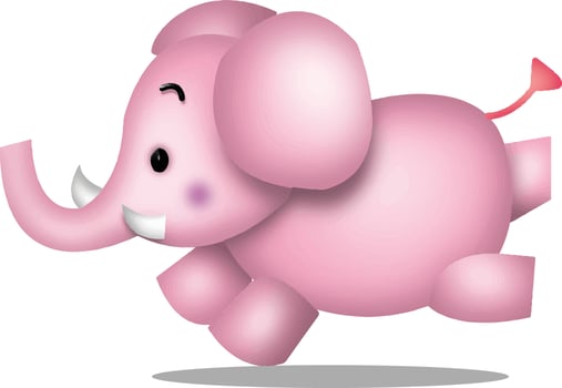 elephant animal vector cartoon