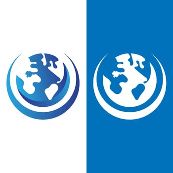 globe logo vector design template