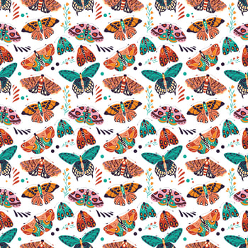 Butterfly Seamless pattern Design vector