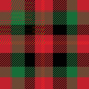 Christmas Pattern Seamless Plaid Repeat Vector With Red Green And White. Color Design for print, gift wrap, textiles, Christmas tartan backgrounds.