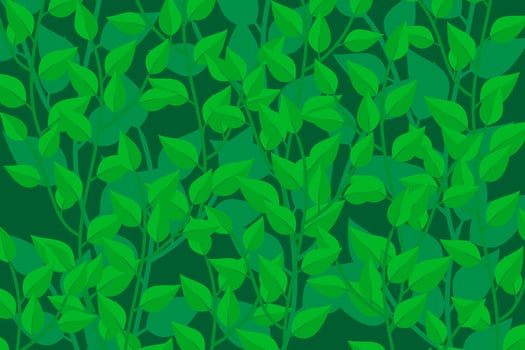 tropical leaves patterned background vector
