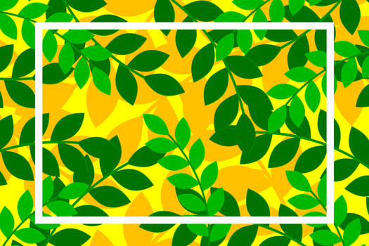 tropical leaves patterned background vector