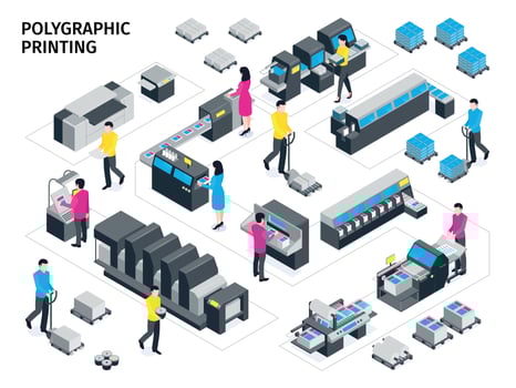 Isometric Polygraphy Composition vector