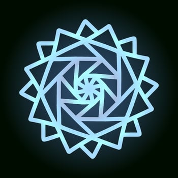 beautiful snowflake for winter design, symbol of new year and christmas holidays vector