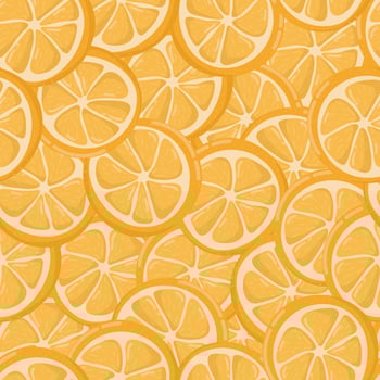 Orange fruit seamless pattern. vector
