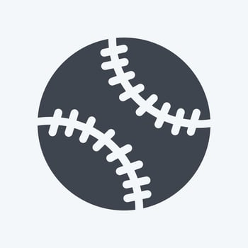 Icon Soft Ball - Glyph Style - Simple illustration,Editable stroke vector