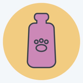 Icon Milk Bottle - Color Mate Style - Simple illustration,Editable stroke vector
