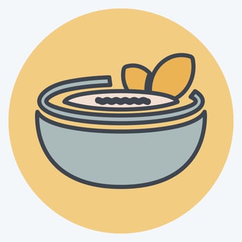 Icon Gazpacho - Color Mate Style - Simple illustration,Editable stroke vector