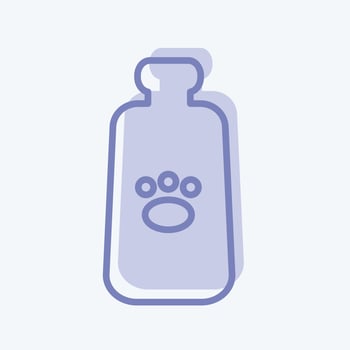 Icon Milk Bottle - Two Tone Style - Simple illustration,Editable stroke vector
