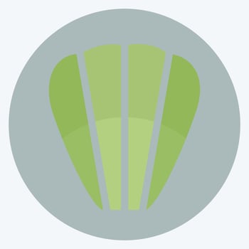 Icon Madeleines - Flat Style - Simple illustration,Editable stroke vector