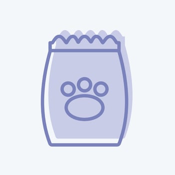 Icon Pet Food I - Two Tone Style - Simple illustration,Editable stroke vector