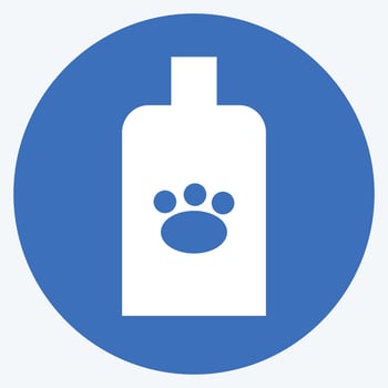 Icon Veterinary Medicine - Long Shadow Style - Simple illustration,Editable stroke vector