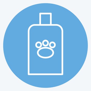 Icon Veterinary Medicine - Blue Eyes Style - Simple illustration,Editable stroke vector