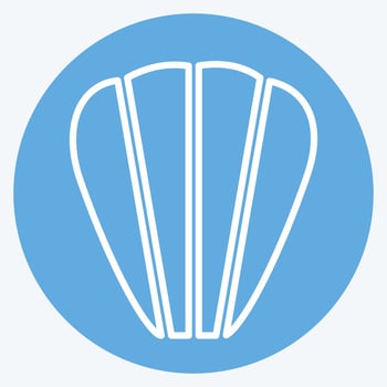 Icon Madeleines - Blue Eyes Style - Simple illustration,Editable stroke vector