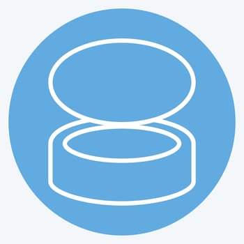 Icon Fish Food - Blue Eyes Style - Simple illustration,Editable stroke vector