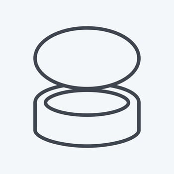 Icon Fish Food - Line Style - Simple illustration,Editable stroke vector