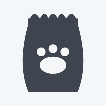 Icon Pet Food I - Glyph Style - Simple illustration,Editable stroke vector