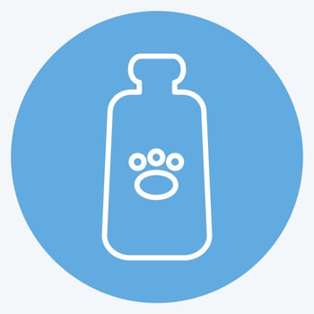 Icon Milk Bottle - Blue Eyes Style - Simple illustration,Editable stroke vector