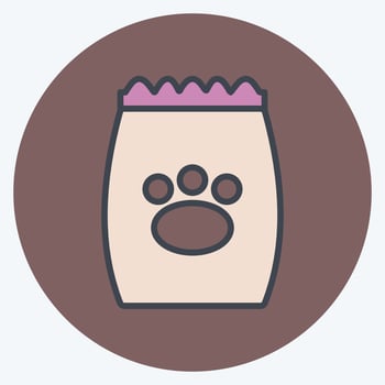 Icon Pet Food I - Color Mate Style - Simple illustration,Editable stroke vector