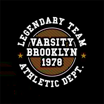 Varsity Brooklyn Legendary te... vector