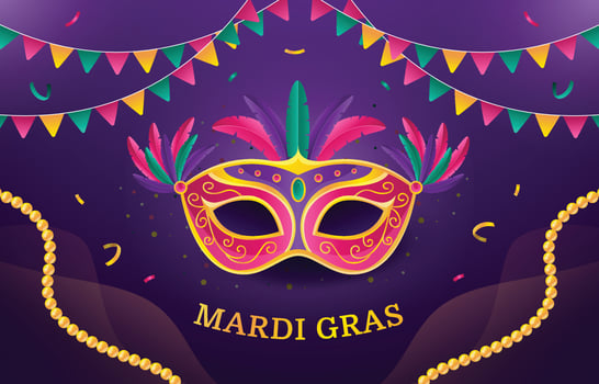 Mardi Gras Carnival Background vector