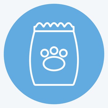 Icon Pet Food I - Blue Eyes Style - Simple illustration,Editable stroke vector