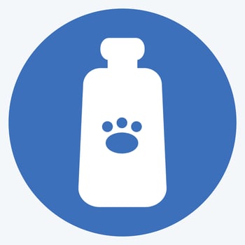 Icon Milk Bottle - Long Shadow Style - Simple illustration,Editable stroke vector
