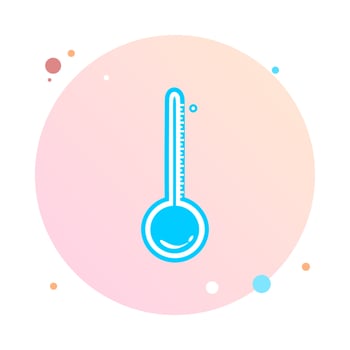Celsius or Fahrenheit meteorology thermometers measuring heat or cold vector illustration. Thermometer equipment showing hot or cold weather. Medicine thermometer in flat style. Thermometer icon logo.