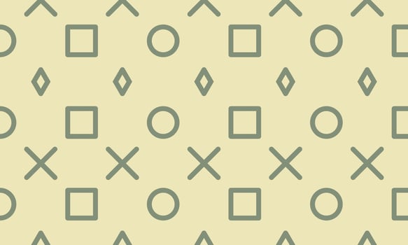 Seamless pattern of circles, triangles, and squares. Seamless pattern ornament vector