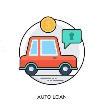 Auto Loan Concepts vector