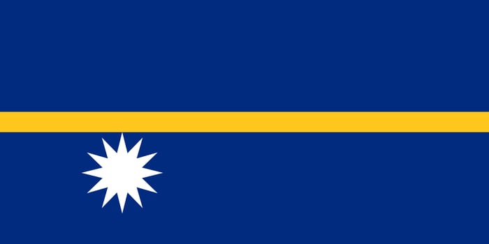 Nauru Flag Vector