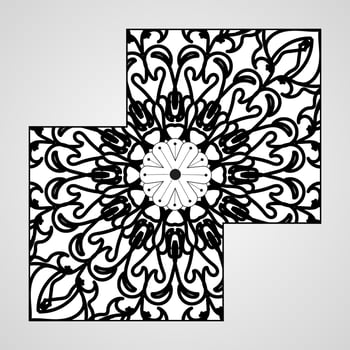 decorative concept abstract mandala illustration vector