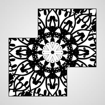 decorative concept abstract mandala illustration vector