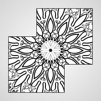 decorative concept abstract mandala illustration vector