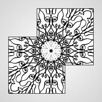 decorative concept abstract mandala illustration vector