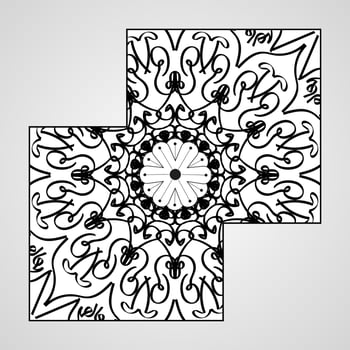 decorative concept abstract mandala illustration vector