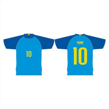 football shirt mock up.sports jersey pattern t-shirt design concept template Vector Image.