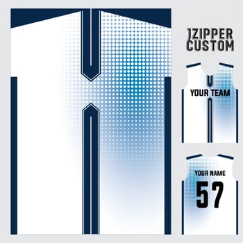 white base blue gradient line.abstract concept vector jersey pattern template for printing or sublimation sports uniforms football volleyball basketball e-sports cycling and fishing