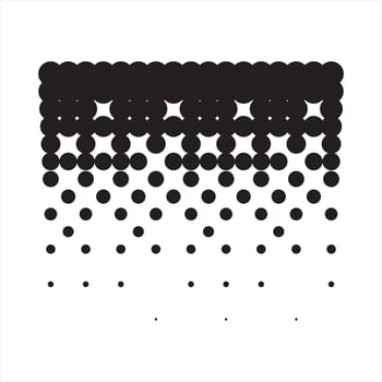 simple black and white halftone dot design vector