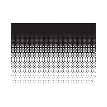 simple black and white halftone dot design vector