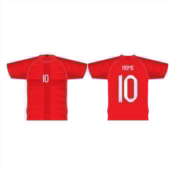 football shirt mock up.sports jersey pattern t-shirt design concept template Vector Image.