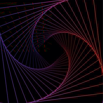 Sacred geometry. Alchemy, religion, philosophy, spirituality, hipster symbols and elements. Triangle with hyperbolic paraboloid vector