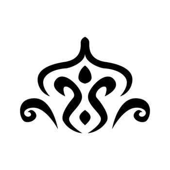Simple tribal design, tribal ornament for book vector