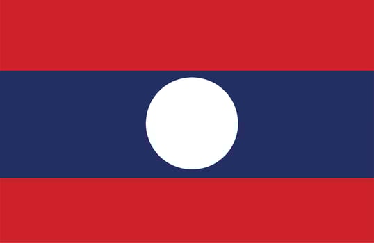 laos flag vector illustration