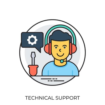 Technical Support Concepts vector